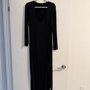 SHEIN Black Long Sleeve Dress